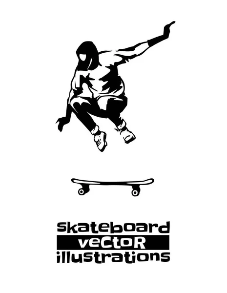 Atividades esportivas de skate —  Vetores de Stock