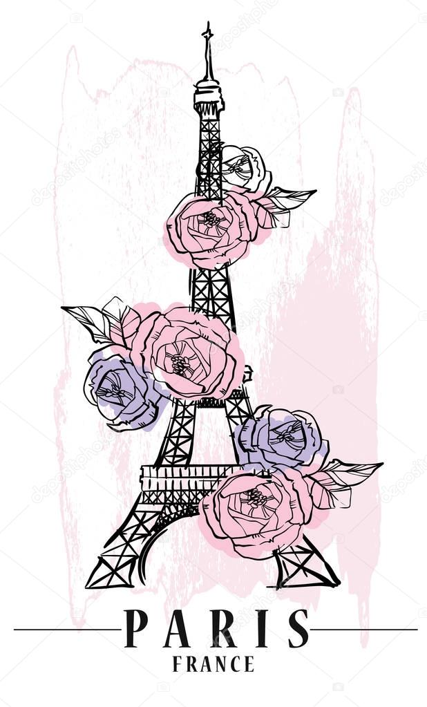 Paris vector illustration.