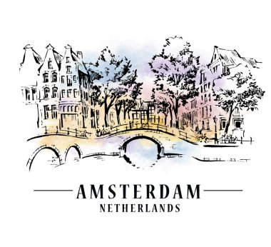 Amsterdam architecrture sketch