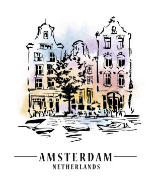 Amsterdam architecrture sketch