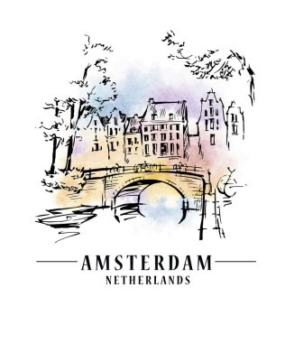 Amsterdam architecrture sketch