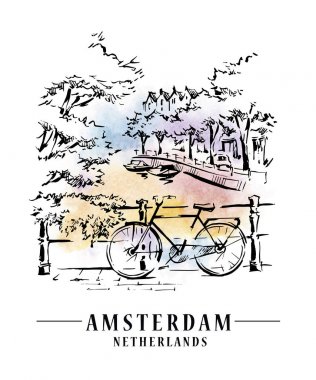 Amsterdam architecrture sketch
