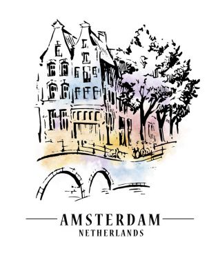 Amsterdam architecrture sketch