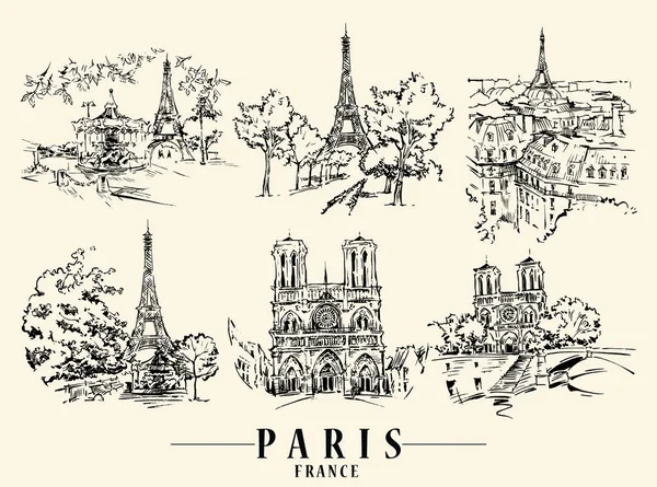 Illustration vectorielle Paris. — Image vectorielle