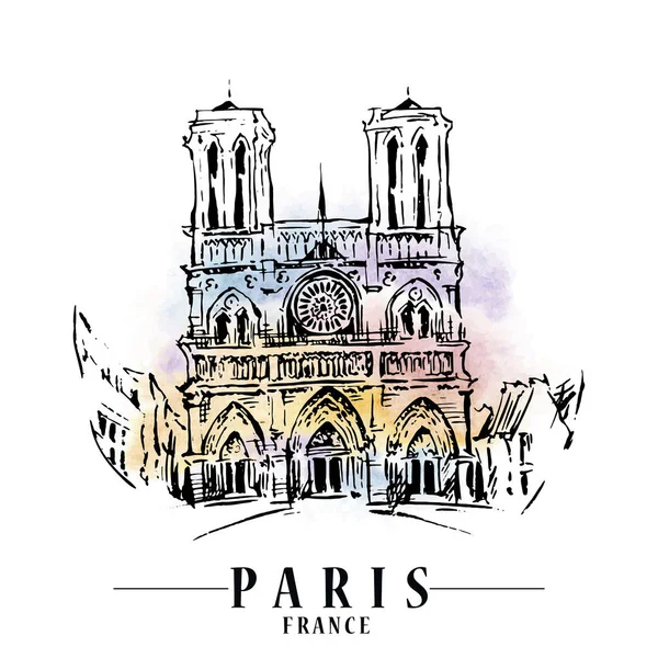 Illustration vectorielle Paris. — Image vectorielle