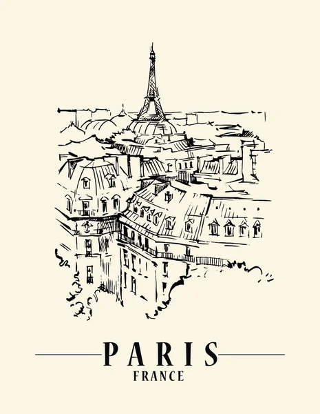 Ilustración vector París. — Archivo Imágenes Vectoriales