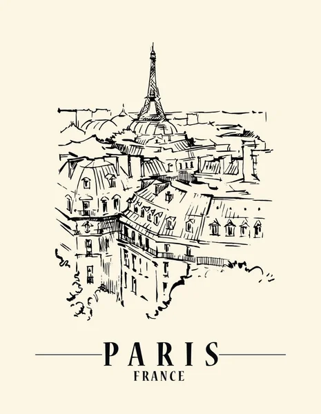 Illustration vectorielle Paris. — Image vectorielle