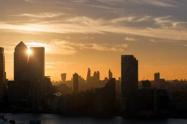 Pôr do sol em Londres Imagem De Stock