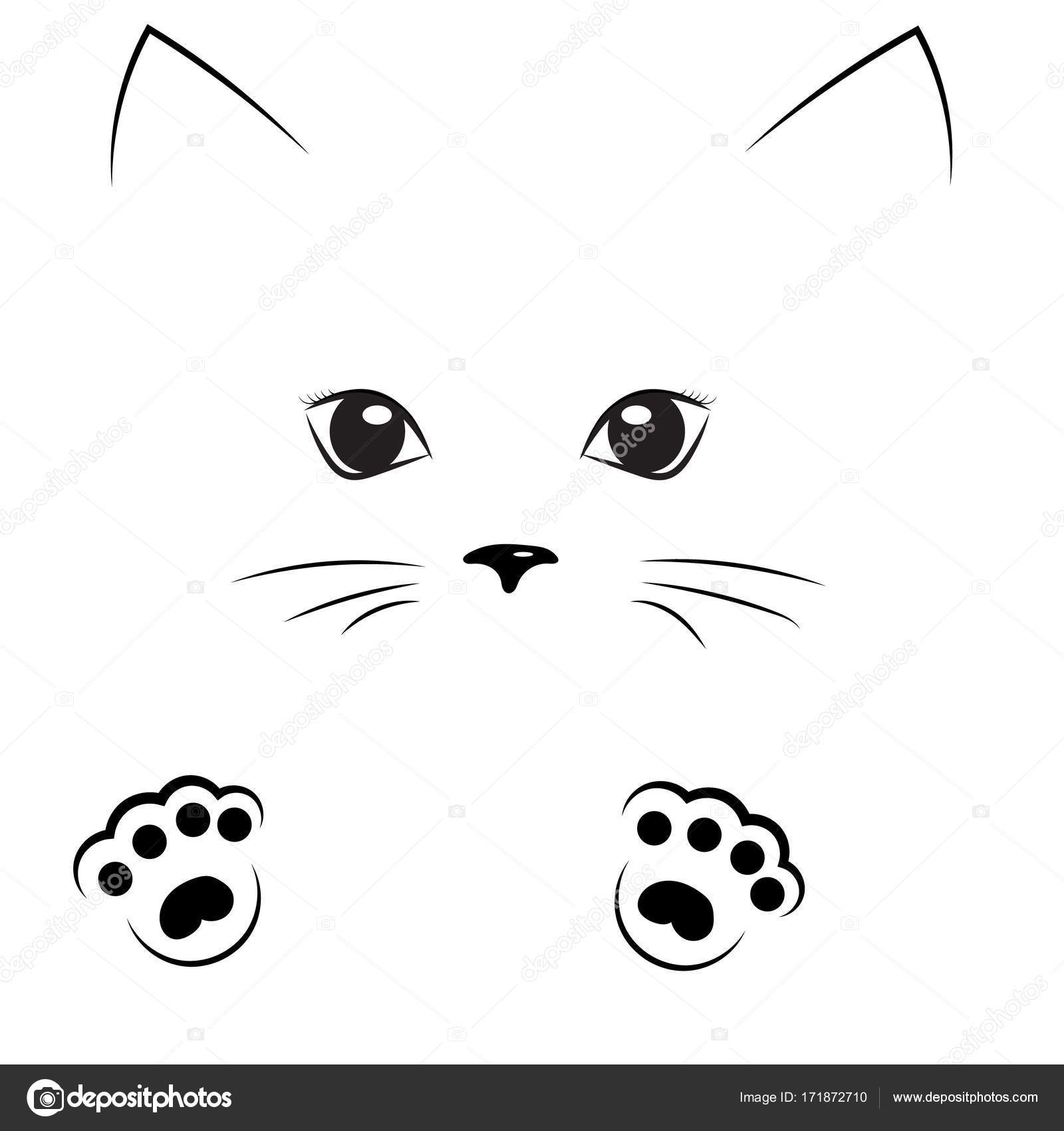 desenhar vetor ilustração personagem Projeto coleção simples gatos