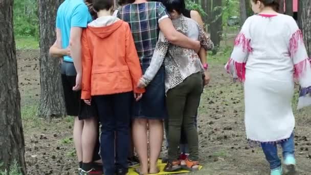 Rusia, Novosibirsk, 25 de agosto de 2016. Fiesta corporativa al aire libre . — Vídeos de Stock