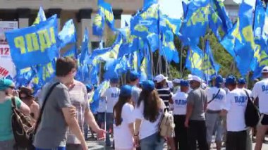 Rusya, Moskova, 22 Ağustos 2016 gösteri gün Rus bayrağı Meydanı'nda