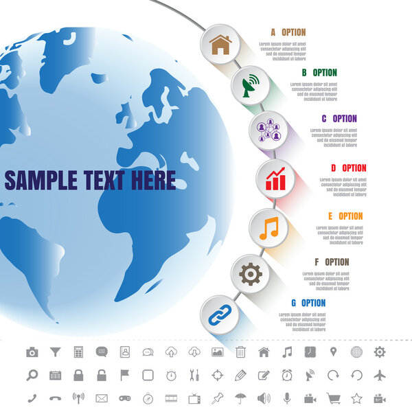 White Modern Infographic Complement Time Line Template