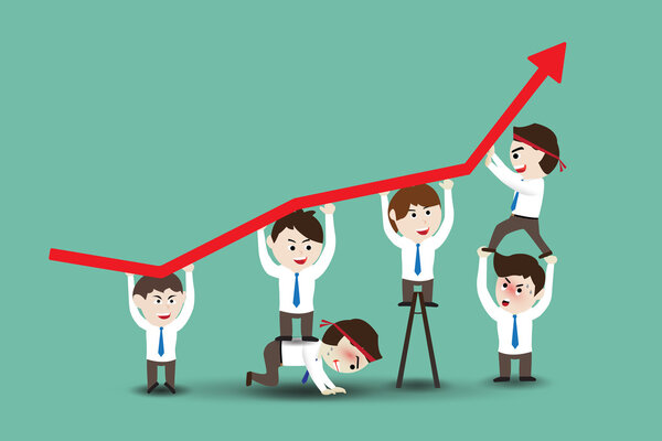 Командная работа, ведущая к успешному бизнесу
