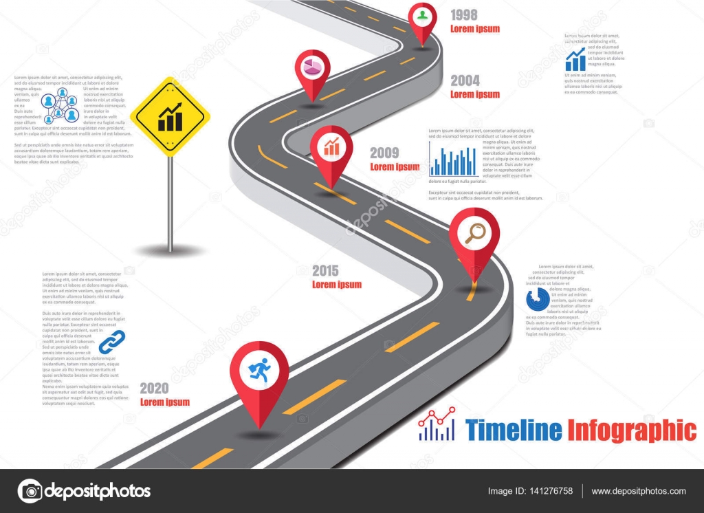 design template road map timeline infographic vector illustration vector by scenenature