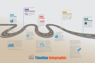 Arka plan şablonu kilometre taşı öğe modern diyagramı işlem teknolojisi dijital pazarlama veri sunum grafiği için vektör çizim tasarlanmış iş yol haritası zaman çizelgesi Infographic ikonları/simgeleri