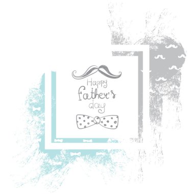 Soyut resim kartpostal, el ilanları ve afiş için. Vektör. Hazır tasarım şablonları. Mutlu Babalar günü!