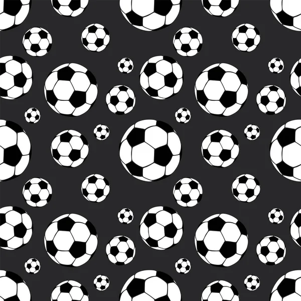 Contexte des ballons de football. Illustration vectorielle pour une carte postale ou une affiche. Football . — Image vectorielle