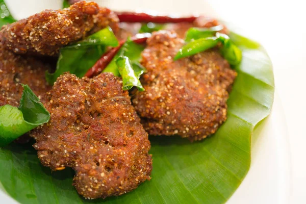 Spicy minced pork balls — Stock Photo, Image