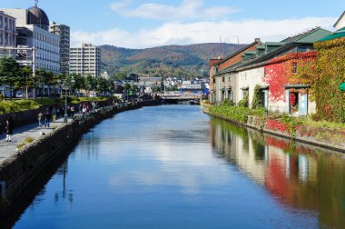 Otaru kanalı Güz, Japonya'nın görünümü