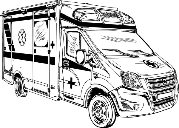 Ambulans çizim vektör