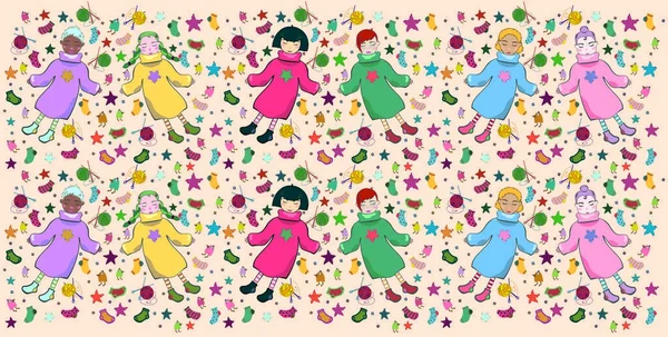  Örüntüsünde sevimli bebek