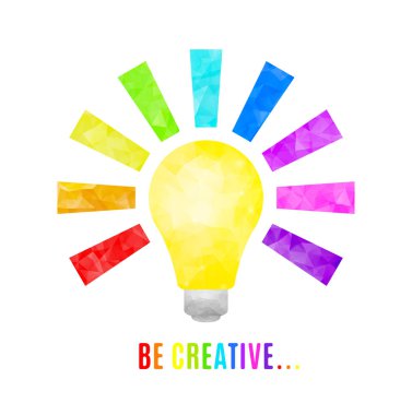  Ampul üçgen bir mozaik