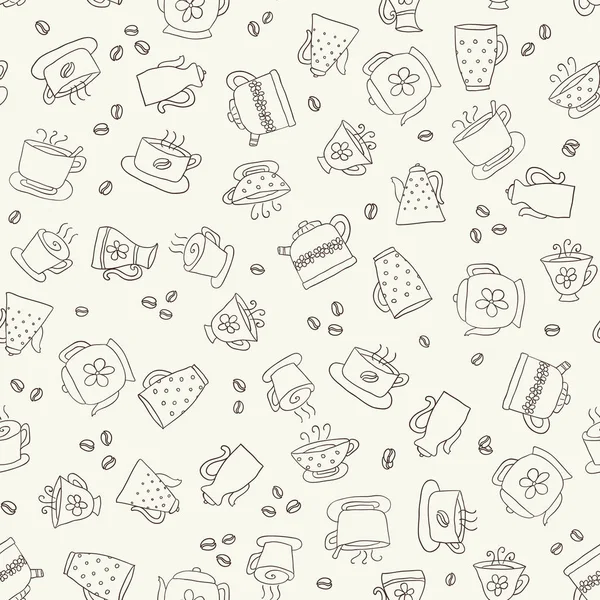 Seamless hand drawn pattern — Stock Vector