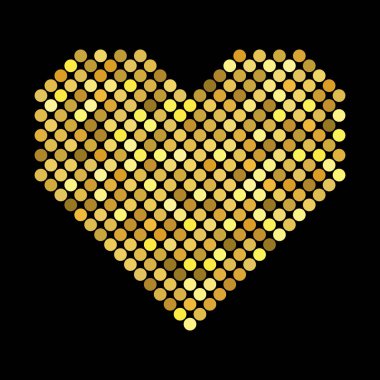 Kalp ile noktalı resim efekti