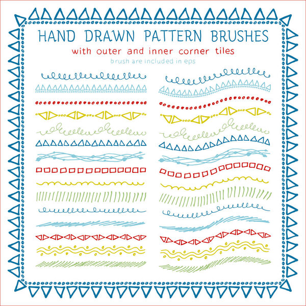 Набор декоративных кистей ручной работы
