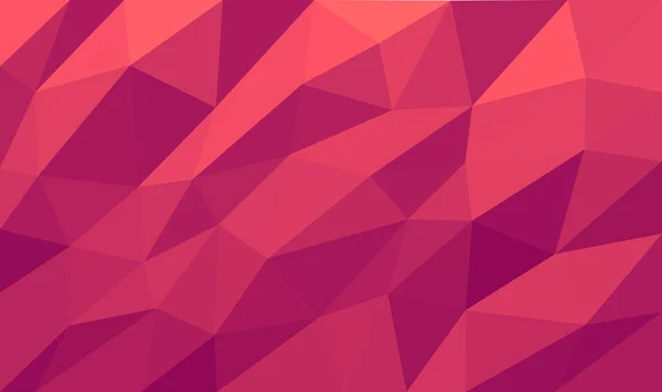 Abstrait mosaïque triangulaire fond rouge vif — Image vectorielle