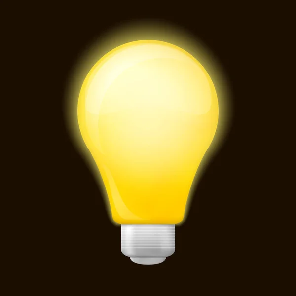 黄色電球 — ストックベクタ