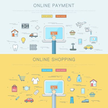 online ödeme ve alışveriş kavramı