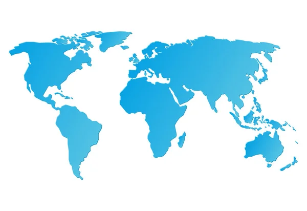 Blue world map — Stock Vector