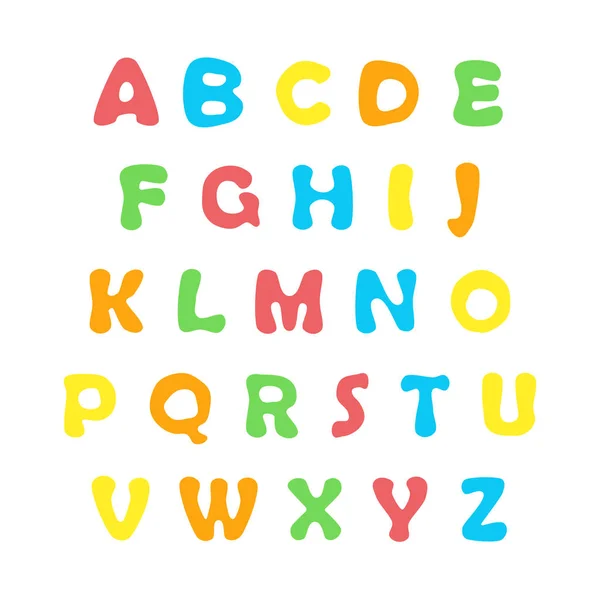Farbe englisches Alphabet — Stockvektor