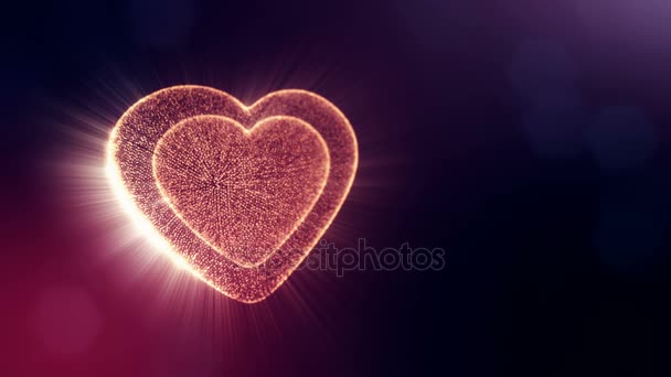 Red Heart For Valentines Day Or Wedding Background As Seamless