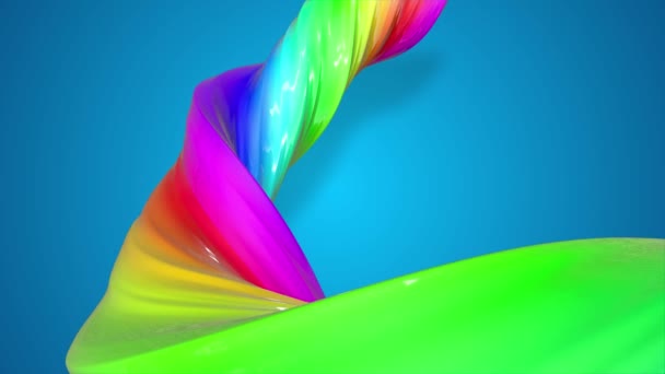 Fond Creatif Abstrait Colore Avec Un Flux De Peintures A L Huile Melangees Qui Forment Un