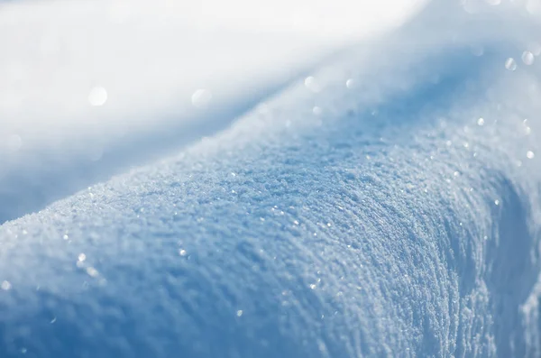 Bella Neve Blu Natale Primo Piano Sfondo Invernale — Foto Stock