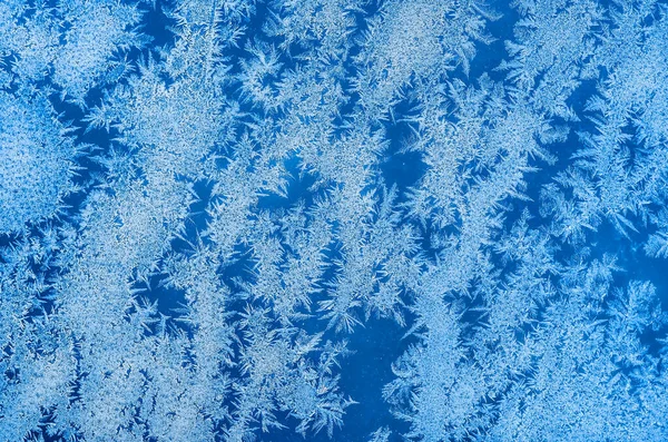 Ice Patterns Glass Christmas Eve Winter Background — Stockfoto