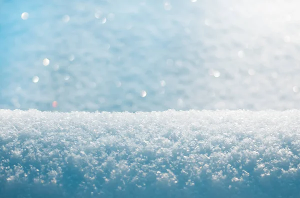 Piękny Niebieski Śnieg Bożego Narodzenia Zbliżenie Tło Zimowe — Zdjęcie stockowe
