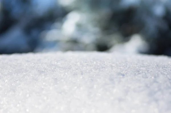 Όμορφο Μπλε Χριστουγεννιάτικο Χιόνι Κοντινό Πλάνο Χειμερινό Φόντο — Φωτογραφία Αρχείου