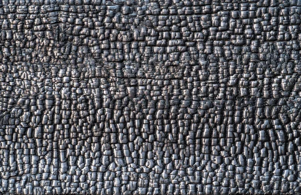 Textura Uma Parede Madeira Queimada Queimado Grande Tronco Árvore Close — Fotografia de Stock