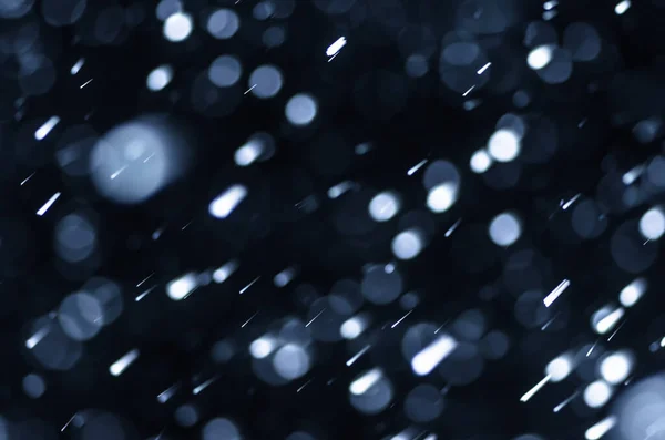 Πέφτει Χιόνι Μαύρο Φόντο Κοντινό Πλάνο Χιονιού — Φωτογραφία Αρχείου
