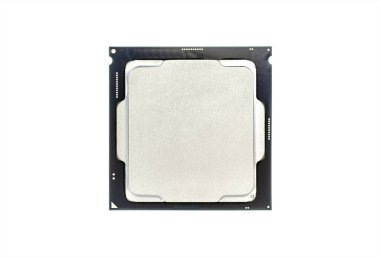 Merkezi işlem birimi, CPU x64 çok çekirdekli işlemci hiper-iplik, kırpma yolu ile beyaz arkaplanda izole