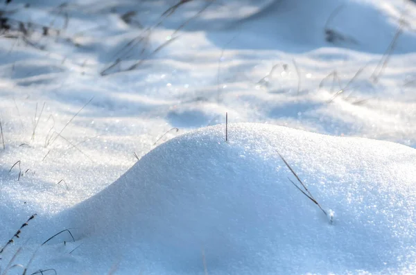 Schönes Neuschneemuster Minimalistischem Stil Winter Hintergrund Textur Aus Nächster Nähe — Stockfoto