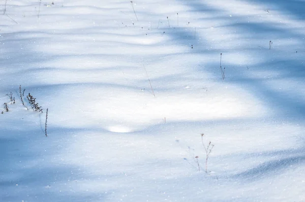 Belo Padrão Neve Fresca Estilo Minimalista Fundo Inverno Close Textura — Fotografia de Stock