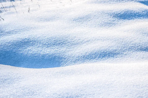 Krásný Čerstvý Sníh Vzor Minimalistickém Stylu Zimní Pozadí Zavřít Texturu — Stock fotografie