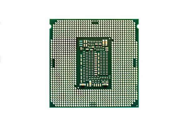 Central processing unit, chip CPU x64 many-core processor with hyper-threading, isolated on white background with clipping path