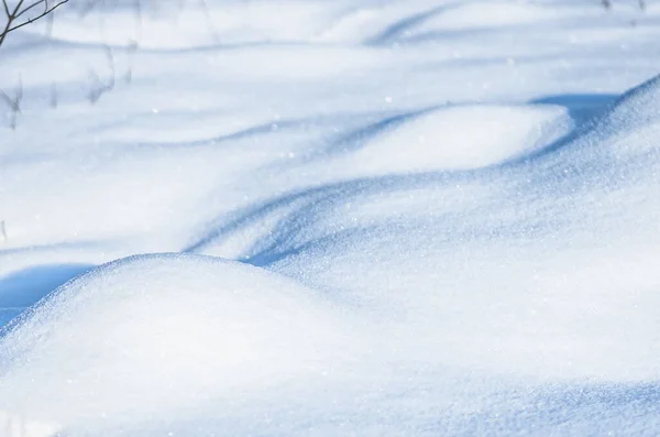 Bella Neve Fresca Modello Stile Minimalista Sfondo Invernale Struttura Ravvicinata — Foto Stock