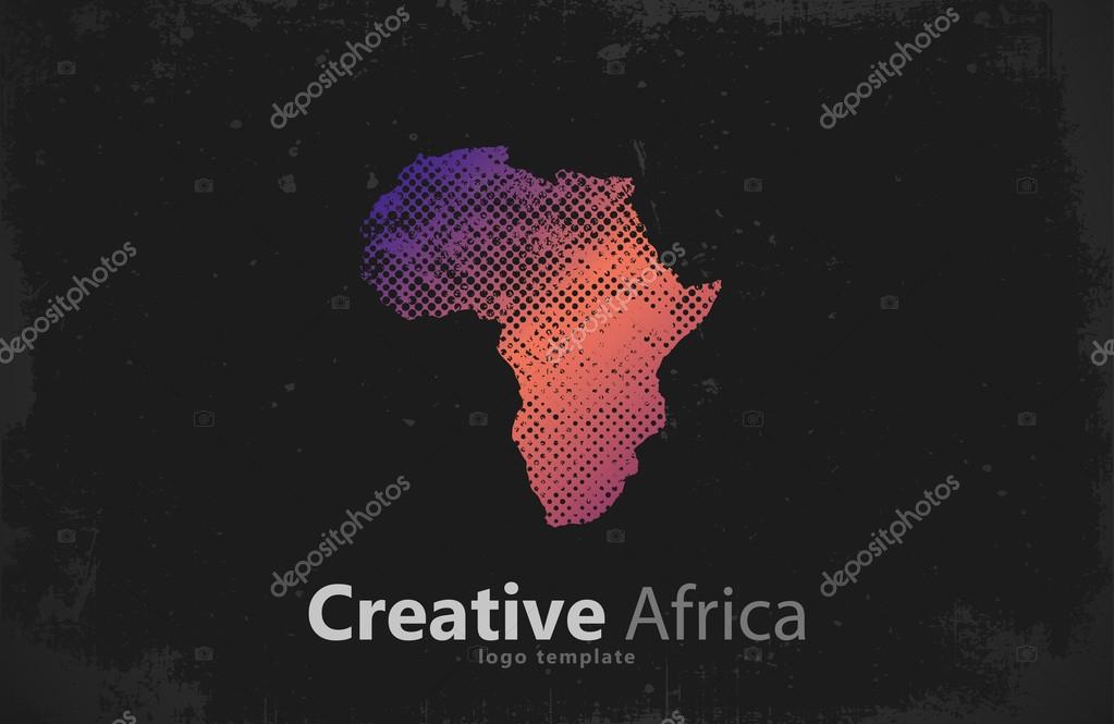 Africa. Creative africa logo design. Africa map