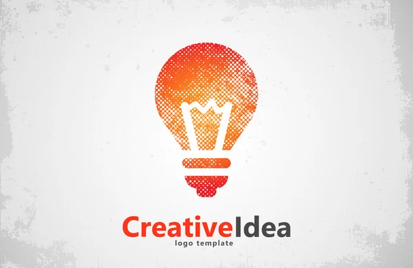 Lightbulb logo template. Lightbulb icon. Abstract lightbulb logo. Creative logo template — Stock Vector